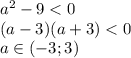 a^2-9