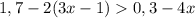 1,7-2(3x-1)0,3-4x