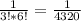 \frac{1}{3!*6!} = \frac{1}{4320}