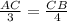 \frac{AC}{3}= \frac{CB}{4}