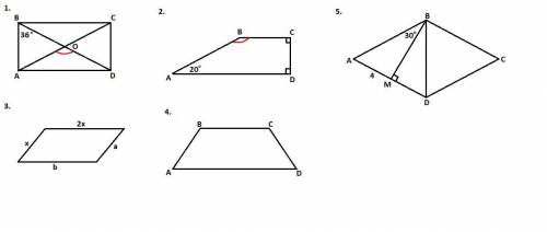 1.диагонали прямоугольника abcd пересекаются в точке о, угол аво =36 градусов .найдите угол аоd. 2.н