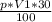 \frac{p*V1*30}{100}