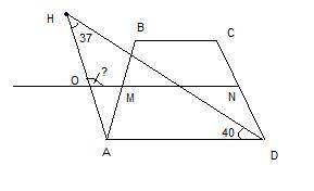 Срешением. точка h не лежит в плоскости трапеции abcd. (вс // ad). mn средняя линия abcd. каково вза