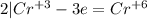 2|Cr^{+3} - 3e = Cr^{+6}