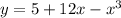 y=5+12x-x^{3}