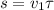 s = v_{1}\tau