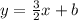 y= \frac{3}{2}x+b