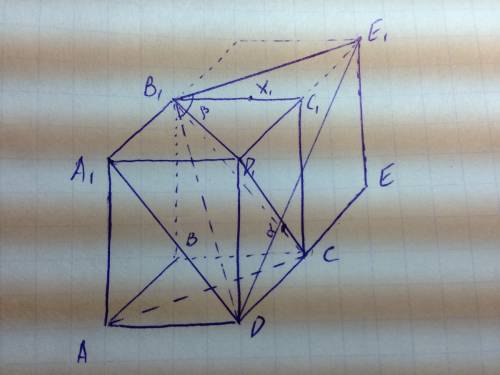 Abcda1b1c1d1 – прямоугольный параллелепипед, ad=1, dc=2, cc1=3. найдите угол α между прямыми a1d и d