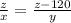 \frac{z}{x} = \frac{z-120}{y}