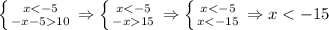 \left \{ {{x10}} \right.\Rightarrow \left \{ {{x15}} \right.\Rightarrow \left \{ {{x