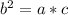 b^2=a*c\\&#10;