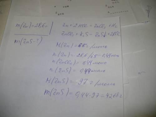 Цинк массой 28,6 г растворили в соляной кислоте. к полученному раствору соли прилили избыток раствор