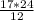 \frac{17*24}{12}