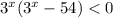 3 ^{x} ( 3^{x} -54)