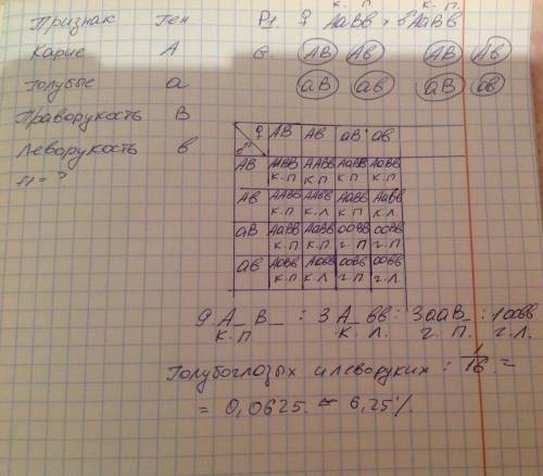 Учеловека ген карих глаз доминирует над геном, определяющим развитие голубой окраски глаз, а ген, об