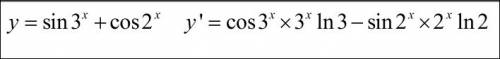 Найти производную: f(x) =sin(3 в степени)x+cos(2 в степени)x