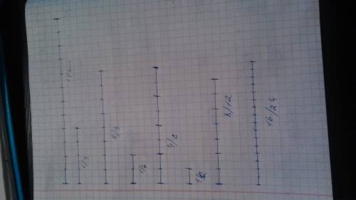 Длина отрезка mn - 12 см начертите отрезки, длины которых составляет 1/3,2 /3,1 /6 ,4 /6, 1/ 12, 8/
