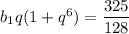 b_1q(1+q^6)=\dfrac{325}{128}