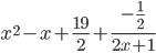 Построить график функции y=2x^3-x^2+18x-9/2x-1 - это дробь