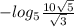 -log_5\frac{10\sqrt{5}}{\sqrt{3}}