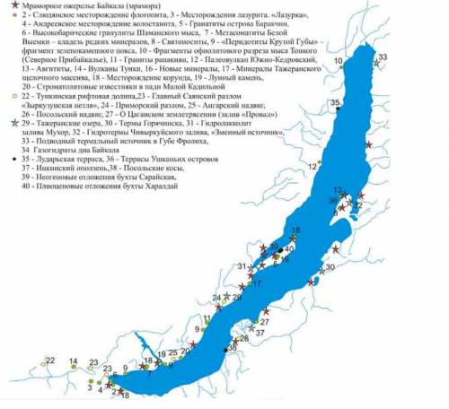 Памятные геологические места на байкале
