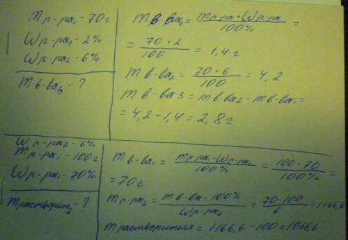 1) какова масса поваренной соли, которую необходимо добавить к 70 г 2%-го раствора naci для получени
