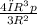 \frac{4πR^3p}{3R^{2} }