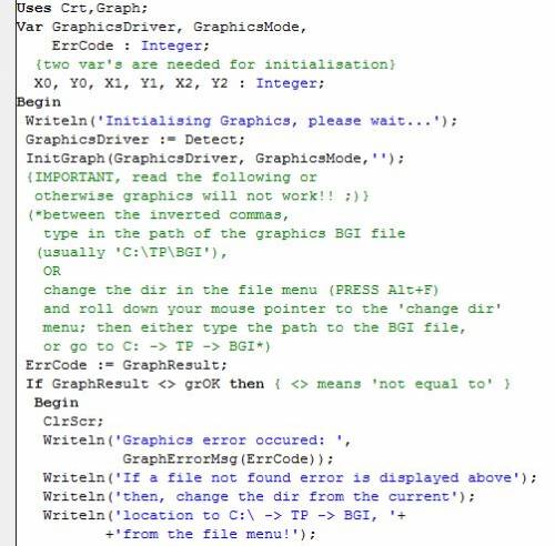 Написать программу на рисунок квадрата в turbo pascal