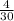 \frac{4}{30}