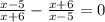 \frac{x-5}{x+6} - \frac{x+6}{x-5} =0