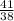 &#10; \frac{41}{38}