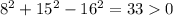 8^2+15^2-16^2=330