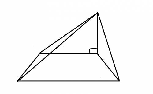 Существует ли 4хугольная пирамида у которой противоположные боковые грани перпендикулярны к с !
