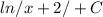 ln/x+2/+C