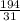 \frac{194}{31}