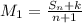 M_{1}= \frac{S_{n}+k }{n+1}