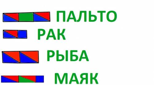 Рассмотри рисунки и схемы слов-названий предметов. нарисовано пальто,рак,рыба,маяк. дорисуй и раскра