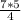 \frac{7*5}{4}