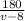 \frac{180}{v-8}