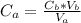 C_{a}= \frac{C_b*V_b}{V_a}