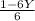 \frac{1-6Y}{6}