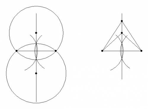 1. найдите место центров окружностей , проходящих через две данные точки . 2. найдите место вершин р