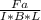 \frac{Fa}{I*B*L}