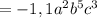 =-1,1a^2b^5c^3