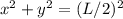 x^2+y^2=(L/2)^2