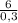 \frac{6}{0,3}