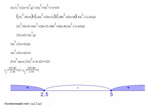 (5х-3)^2+(12х+5)^2≤(7-13х)^2+34х^2+17х+410