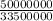 \frac{50000000}{33500000}