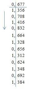 Переведите число 54,677. из десятичной в двоичную