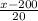 \frac{x-200}{20}